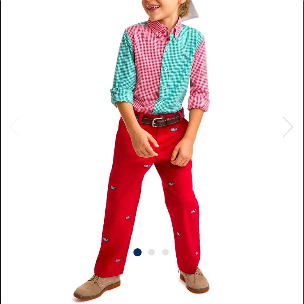 Vineyard Vines Boys Candy Cane Breaker Pants sz 12